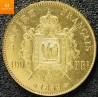 France 100 Francs Napoleon III 1859 BB Strasbourg gull i kvalitet 01 