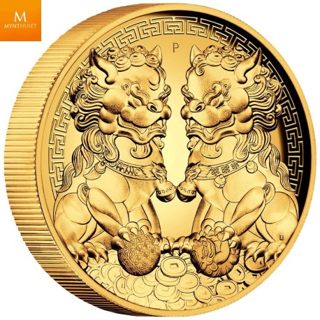 Australia 2020 DOUBLE PIXIU 200 DOLLAR GULL 2 OZ  GUARDIAN LIONS PROOF HIGH RELIEF