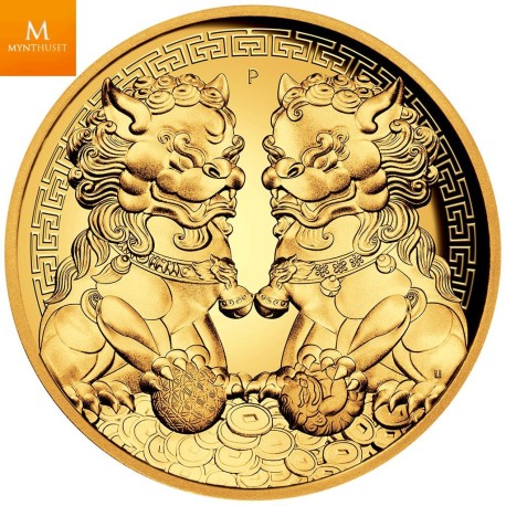 Australia 2020 DOUBLE PIXIU 200 DOLLAR GULL 2 OZ  GUARDIAN LIONS PROOF HIGH RELIEF