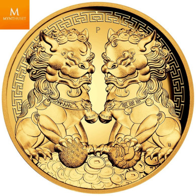 Australia 2020 DOUBLE PIXIU 200 DOLLAR GULL 2 OZ  GUARDIAN LIONS PROOF HIGH RELIEF