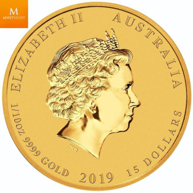 Australia 2022 1/10 oz Gull Lunar S3 «Year of the Tiger» COLOR Proof M/Etui & COA