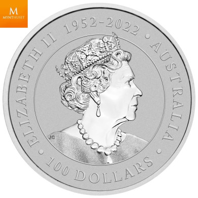 Australian Kangaroo 2023 1oz Platinum Bullion Mynt i kapsel