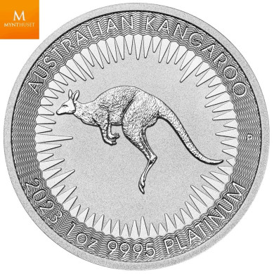 Australian Kangaroo 2023 1oz Platinum Bullion Mynt i kapsel