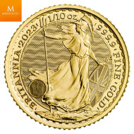 Charles III 2023 Storbritannia 1/10 oz Gull Britannia (Charles III) BU I Kapsel