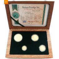 South Africa Natura PRESTIGE SETT LION 2003 1,85 OZ GULL I KVALITET PROOF