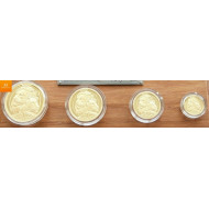 South Africa Natura PRESTIGE SETT LION 2003 1,85 OZ GULL I KVALITET PROOF