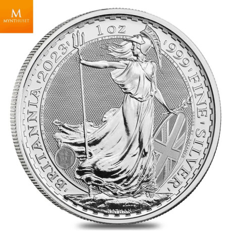 MONSTERBOX 500 OZ Storbritannia 2023 Sølv Britannia 500 x 1 oz Monster Box (500 oz)