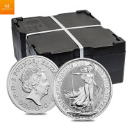 MONSTERBOX 500 OZ Storbritannia 2023 Sølv Britannia 500 x 1 oz Monster Box (500 oz)
