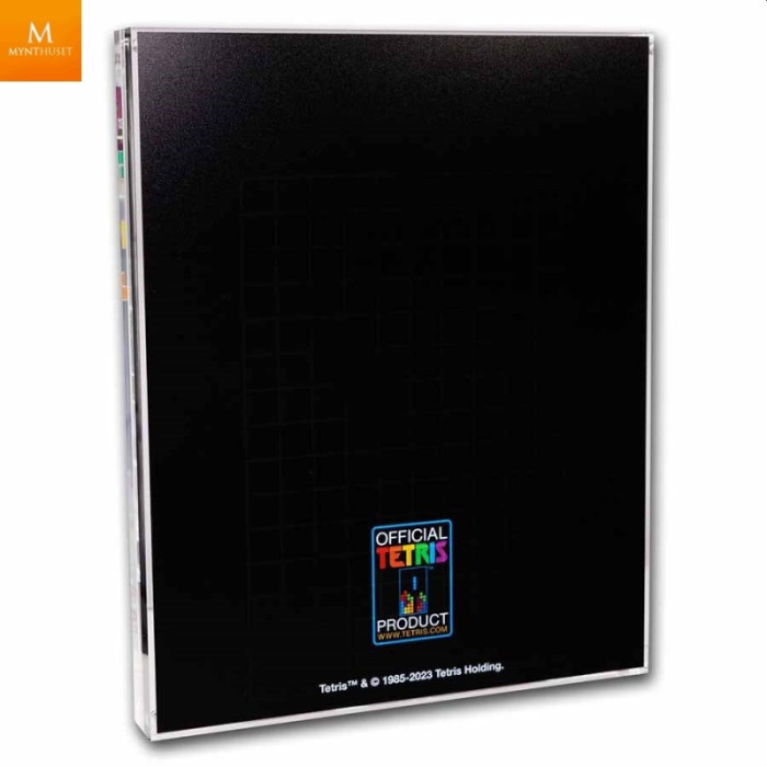 Niue 1 oz sølv TETRIS 2023 Tetrimino Shapes 7 Mynter sett i kvalitet BU