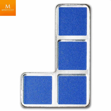 Niue 1 oz sølv TETRIS 2023 Tetrimino Shapes 7 Mynter sett i kvalitet BU