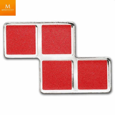 Niue 1 oz sølv TETRIS 2023 Tetrimino Shapes 7 Mynter sett i kvalitet BU