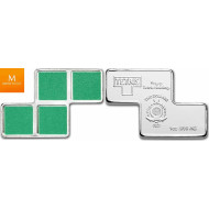 Niue 1 oz sølv TETRIS 2023 Tetrimino Shapes 7 Mynter sett i kvalitet BU