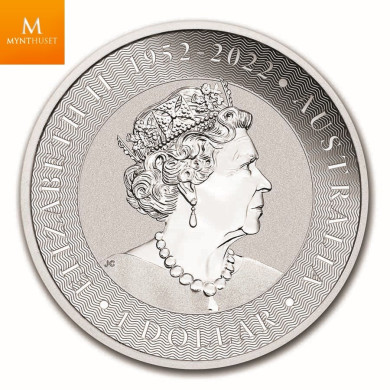 Monsterboks! Australia Sølv 2023 Kangaroo 250 x 1 oz  BU (250 oz)