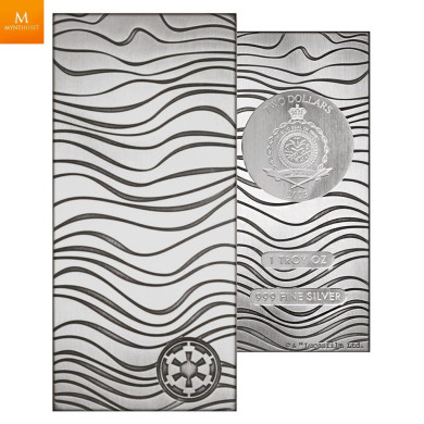 Niue 2023  1 oz Sølv $20 Star Wars Mandalorian Beskar Bar BU