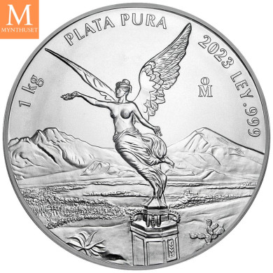 Meget sjelden! Mexico 2023 LIBERTAD 32 ONZA 1 KILO  CASA DE MONEDA DE MEXICO KVALITET BU