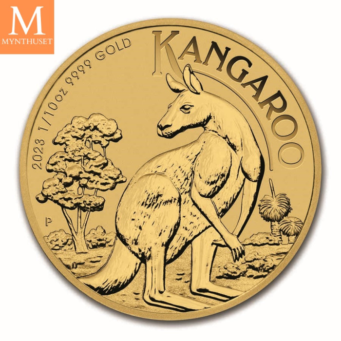 Australia 2023 1/10 oz Gull Kangaroo BU M/Kapsel