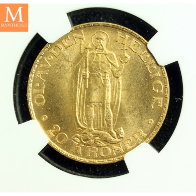 20 kroner 1910 kvalitet pen 01, NGC MS62