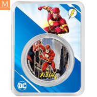 Samoa 5 dollar 2023 Flash FARGE 1 OZ  SØLV DC COMICS