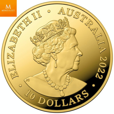 Australia 2022 KANGAROO 1/10 OZ  KVALITET PROOF I SKRIN OPPLAG KUN 500 Australia 2022 KANGAROO 1/10 OZ  KVALITET PROOF I SKRIN OPPLAG KUN 500