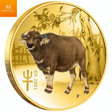 Australia 2022 1/10 oz Gull Lunar S3 «Year of the Tiger» Proof M/Etui & COA