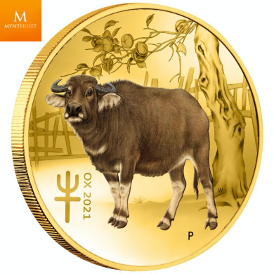 Australia 2022 1/10 oz Gull Lunar S3 «Year of the Tiger» Proof M/Etui & COA