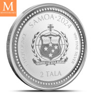 Samoa 2024 1 oz Sølv Lunar Year of the Dragon  (Proof-Like) i kapsel