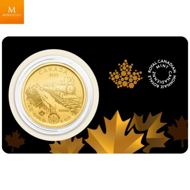 POPULÆRT VALG!Canada 2023 1 oz Gull .99999 Klondike Passage for Gold BU i Forseglet Garantikort