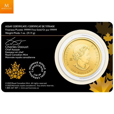 POPULÆRT VALG!Canada 2023 1 oz Gull .99999 Klondike Passage for Gold BU i Forseglet Garantikort