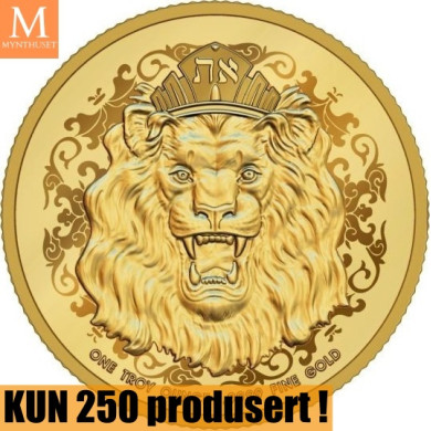 NYHET! 2023 Niue 1 oz GULL 250 dollar Roaring Lion Proof i kapsel NYHET! 2023 Niue 1 oz GULL 250 dollar Roaring Lion Proof i kapsel