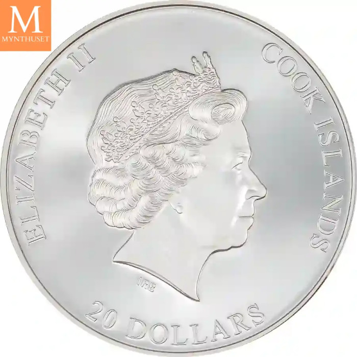 Cook Islands 2023 3 oz Sølv Alcatraz Island UHR Proof M/Etui & COA