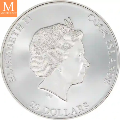 Cook Islands 2023 3 oz Sølv Alcatraz Island UHR Proof M/Etui & COA