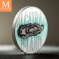 Cook Islands 2023 3 oz Sølv Alcatraz Island UHR Proof M/Etui & COA