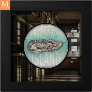 Cook Islands 2023 3 oz Sølv Alcatraz Island UHR Proof M/Etui & COA