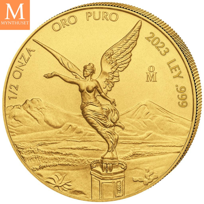 Mexico 2023 LIBERTAD 1/2 OZ GULL KV BU I KAPSEL