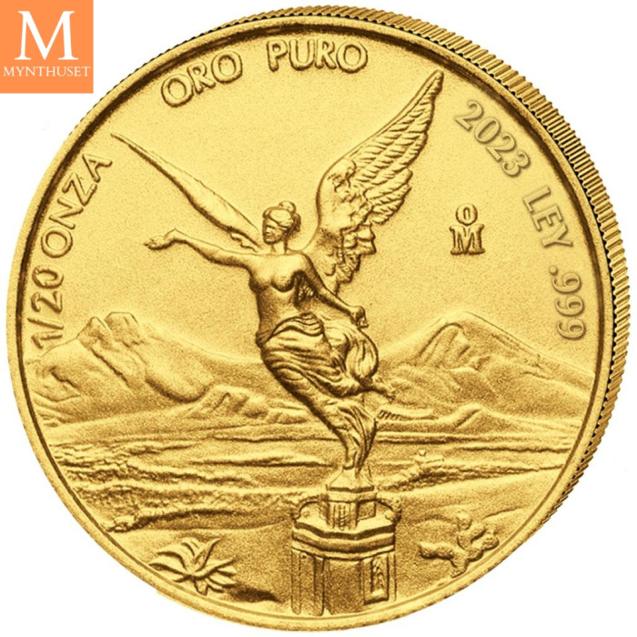 Mexico 2023 LIBERTAD 1/20 OZ GULL KV BU I KAPSEL