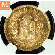 20 kroner 1902 kvalitet 0/01, NGC MS65
