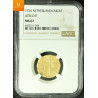 Rundeskatten gull dukat 1724 Utrecht kvalitet 0/01, NGC MS64