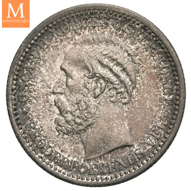 50 øre 1889 kvalitet 0, God historikk på mynten