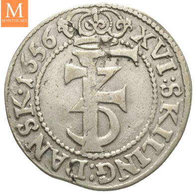 1 mark 1656 Frederik III Kvalitet 1+