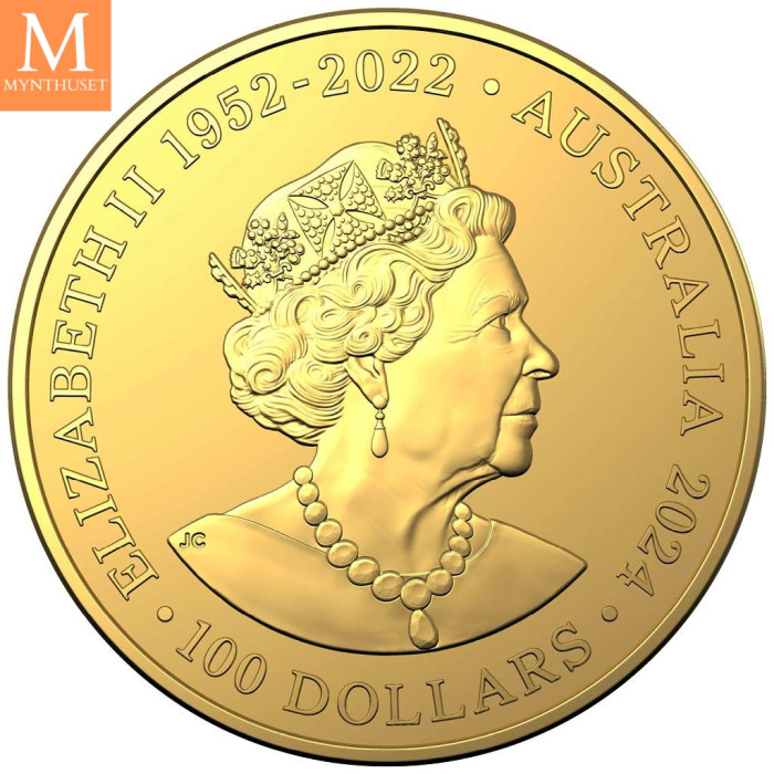 Australia 2024 KOALA 1 oz gull kvalitet BU i kapsel , OPPLAG KUN 1000 !