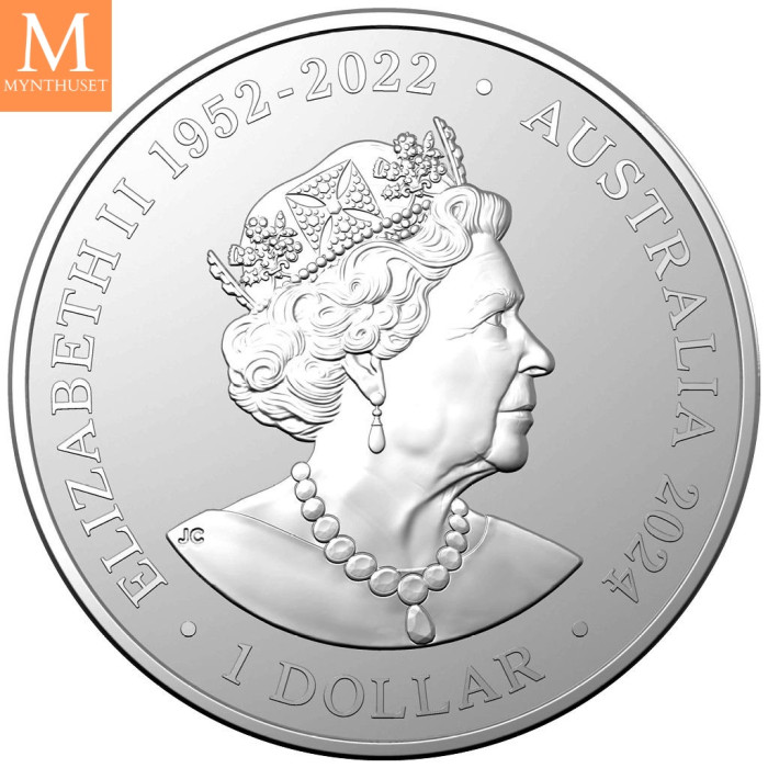 Australia 2024 KOALA 1 oz sølv kvalitet BU i kapsel