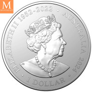 Australia 2024 KOALA 1 oz sølv kvalitet BU i kapsel