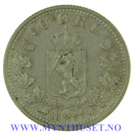 50 øre 1877 kvalitet 01 
