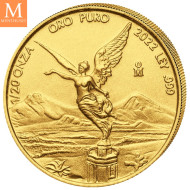 NYHET! Mexico 2022 LIBERTAD GULL 5 MYNTER 1,9 Oz KVALITET BU