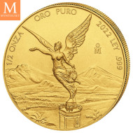 NYHET! Mexico 2022 LIBERTAD GULL 5 MYNTER 1,9 Oz KVALITET BU