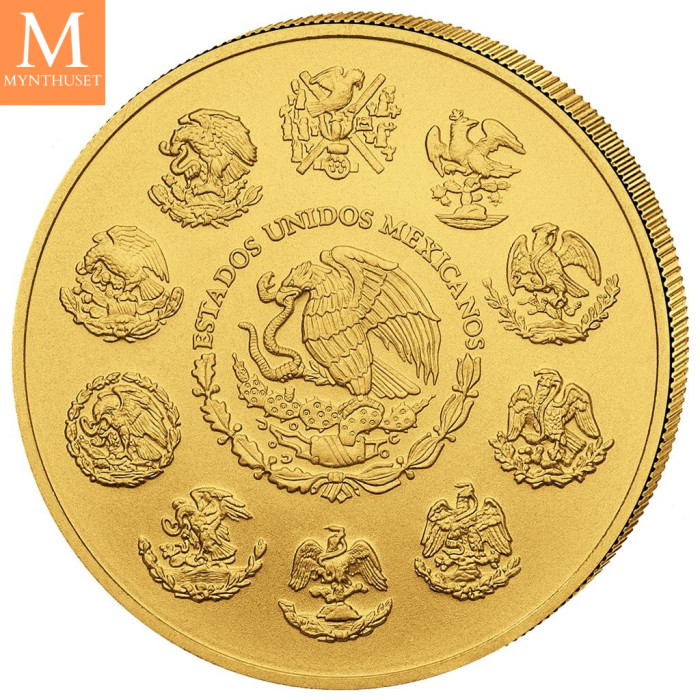 NYHET! Mexico 2022 LIBERTAD GULL 5 MYNTER 1,9 Oz KVALITET BU