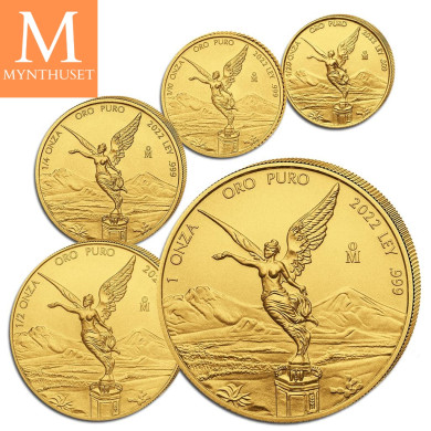 NYHET! Mexico 2022 LIBERTAD GULL 5 MYNTER 1,9 Oz KVALITET BU NYHET! Mexico 2022 LIBERTAD GULL 5 MYNTER 1,9 Oz KVALITET BU