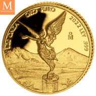 NYHET! Mexico 2022 LIBERTAD GULL 5 MYNTER 1,9 Oz KVALITET PROOF