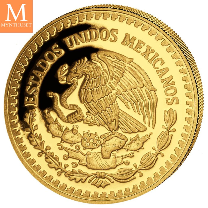 NYHET! Mexico 2022 LIBERTAD GULL 5 MYNTER 1,9 Oz KVALITET PROOF