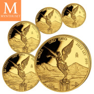 NYHET! Mexico 2022 LIBERTAD GULL 5 MYNTER 1,9 Oz KVALITET PROOF